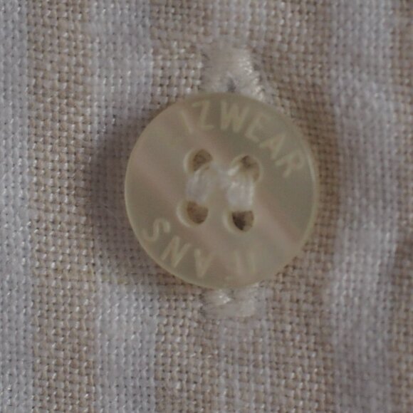 Liz Claiborne | Linen/Cotton Blend Striped Shirt - Picture 3 of 5